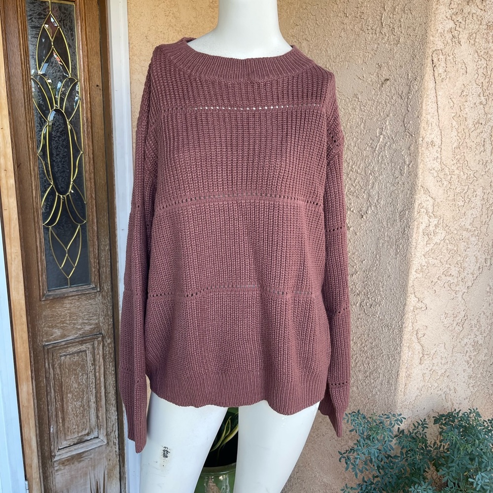 Shein Curve Long Sleeve Knotted Sweater (2XL)